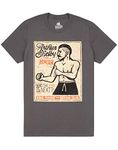 Peaky Blinders T Shirt Mens Adults Arthur Shelby Poster Boxing Club Grey Top, Grey, XX-Large