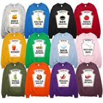 Condiment Shirts, Ketchup Mustard Mayonnaise Relish Ranch, Matching Halloween Costumes, Halloween Sweatshirt, Patti Mayonnaise, Group Halloween Condiments Sweater, Collection of Sauces, Design 2,