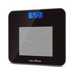 HealthSense Weight Machine for Body Weight, Weighing Machine & Digital Weighing Scale with Step-On Technology, Room Temperature Indicator, Large Blue LCD, 1 Year Warranty & Batteries Included - Dura-Glass PS 115