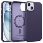 Caseology Nano Pop Mag for iPhone 15 Plus Case 5G [Dual Layer Silicone Case Compatible with Magsafe] Military Grade Drop Tested (2023) - Grape Purple