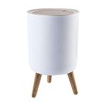 Martolé Modern Nordic Sleek Dustbin Trash Can 7 Litres with Lid for Living Room, Bedroom, and Bathroom.