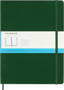 Moleskine - Classic Hard Cover Notebook - Dot Grid - Extra Large - Myrtle Green