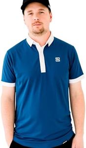 SKIVE Golf Premium Golf Polo Shirt - Golf Shirts for Men - Moisture Wicking, 4-Way Stretch, Athletic Fit - Mens Golf Shirts Short Sleeve Dri Fit - Mens Athletic Polo Shirts - Mens Golf Shirt Men