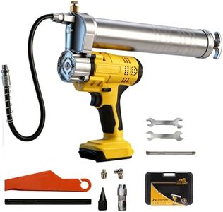 Cordless Grease Gun Compatible with Dewalt 18V 20V Battery, 5 oz/min 12,000 PSI Electric Grease Gun Kit, 22 inch High Pressure Long Hose and Quick-Release Coupling (Battery Not Included)