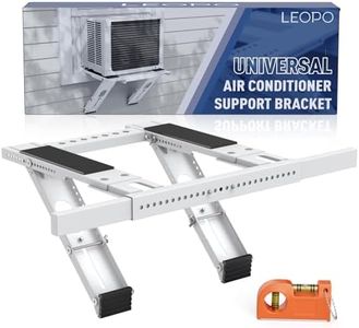 LEOPO No Drilling Air Conditioner Support Bracket,Fits Single & Double-Hung Windows, Heavy Duty Steel Holds Up to 300lbs, for 5000-24000 BTU Units