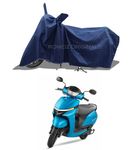 ROMEIZ - Two Wheeler - Bike Cover for 2024 TVS Jupiter 110 Scooty Cover with Water-Resistant and Dust Proof Premium 190T Fabric_Entire Navy