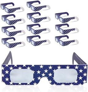 TESYKER Eclipse Glasses, 10 Pack ISO 12312-2:2015(E) & CE Certified Paper Solar Eclipse Glasses, Safety Solar Eclipse Viewing, Direct Sun Observation，AAS Recommended List