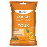 Herbion Naturals Cough Lozenges with Natural Orange Flavour, 25 Lozenges - Relieves Cough, Clears Nasal Congestion, Soothes Sore Throat; For Adults and Children 12 years and above