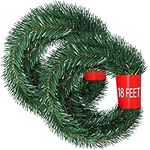 (36 Feet) - Lvydec 11m Christmas Garland, 2 Strands Artificial Pine Garland Soft Greenery Garland for Holiday Wedding Party Decoration, Outdoor/Indoor Use