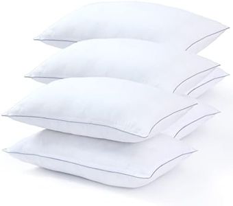 Sleep&Snuggle Luxurious Egyptian Cotton Bed Pillows - Pair of Ultra-Bounce Hotel Quality Pillows - Super Soft Standard Pillows, Hypoallergenic, Dust-Mite Resistant (Pack of 6)