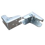 Folding Table Hinges-self-Locking Hinge Leg Accessories and Angle Brackets-for Folding feet, Folding workbenches, Kitchen Folding Table Extensions (2 Silver)