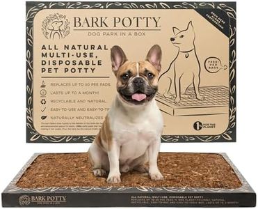 Bark Potty Litter Box for Dogs, Large Size - Long-Lasting Pee Pads for Dogs - Leak Resistant Bark Box Grass Potty Training Replacement - Easy Use Bark Patch - Disposable Indoor Dog Potty Litter Box