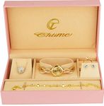 Gift Set Women's Watch - Jewelry Set- Necklace-Ring- Earrings - Band