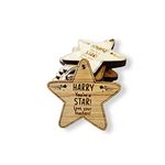 School Leaver Class of 2024 Keyring Gifts, Teacher Pupil Personalised Wooden Star, End of year, term Gift