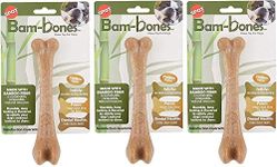 Ethical Pet SPOT Bambones Chicken Bone 7.25 Inch Chew Toy for Dogs - 3 Pack