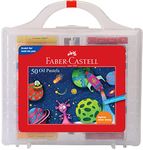 Faber-Castell Oil Pastels Set Of 50 Easy To Pack And Carry Colour Tool Box (Plastic Box Packing)|Multicolor