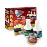 POR-15 Stop Rust Kit - Gloss Black – Complete 3 - Step Rust Preventive System | Non-Porous Coating Seals & Protects Metal from Rust & Corrosion Permanently