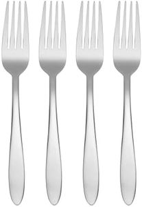 Oneida Mooncrest Dinner Forks, Set of 4 B336004A, Silver, Set of 4, Dinner Forks