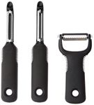 OXO Good Grips 3 Piece Peeler Set, Black