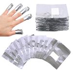 Sularpek Foil Nail Wraps Remover, 150 PCS Nail Foil Aluminium Wraps, with Pre-Attached Lint-Free Cotton Pads for Fast & Gentle Soak Off Gel Polish Removing