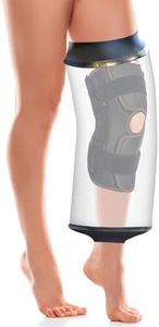 KEEFITT Knee Cast Cover for Shower Large Size, Waterproof Knee Shower Protector for Knee Replacement Surgery, Wound, Burns Reusable New Upgraded