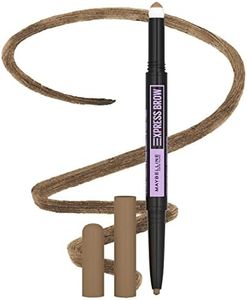 Maybelline Express Brow 2-In-1 Pencil and Powder Eyebrow Makeup, Blonde, 1 Count