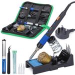 YIHUA 928D-III Portable Digital Soldering Iron Kit with Temperature Stabilization Function and LED Display for Soldering & Desoldering(UK Plug)