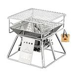 CAMPINGMOON Camping Grill Portable 