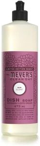 Mrs. Meyer's Clean Day Dish Soap, Cruelty Free and Biodegradable Dishwashing Liquid, Mum Scent, 474 ml Bottle