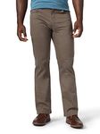 Wrangler Authentics Men's Straight Fit Twill Pant, Major Brown, 32W x 32L