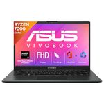 ASUS Vivobook Go 14, AMD Ryzen 5 7520U, 16GB RAM, 512GB SSD, FHD 14", Windows 11, Office Home 2024, Black, 1.38kg, E1404FA-NK5542WS, AMD Radeon iGPU, 42WHrs, M365 Basic (1Year)* Laptop