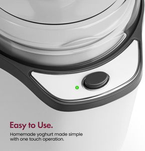 VonShef 1.8L Yoghurt Maker – White Electric Yogurt Machine