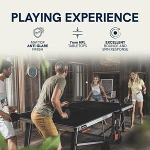 Cornilleau 600X Outdoor Table Tennis – Blue Weatherproof Ping Pong Table