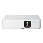 Epson EpiqVision Flex CO-FH02 Full HD 1080p Smart Streaming Portable Projector, 3-Chip 3LCD, 3,000 Lumens Colour/White Brightness, Android TV, Bluetooth, 300-Inch Home Entertainment/Work - White