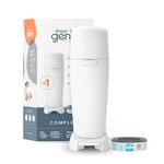 Diaper Genie Complete Diaper Pail System, White - AMAZON EXCLUSIVE - includes 4 Carbon Filters and 1 refill