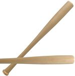 Heavy Duty Wooden Baseball Rounders Softball Bat 24" 24 Inch Pole Full Size