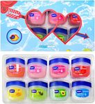 Sea & Moon Lip balm Set | Lip Balm Variety 8 Pack | 8 Flavours Original, Honey, Avocado, Rose, Sakura, Honey-Peach, Lemon & Strawberry 7g Each | Lip Balm Gift Set