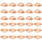 PATIKIL Flare Gasket, 30Pcs Fit for 1/2" Tube Size 45 Degree Copper Flared Pipe Fittings for Air Conditioner Refrigeration Accessories