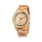 BOBO BIRD D27 Mens Womens Bamboo Wooden Watch with Full Bamboo Wrist Band Japanese Quartz Movement Casual Watches