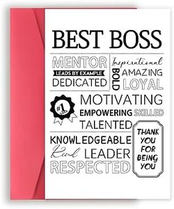 National Boss Day Card Gifts for Office Women Men, Best Boss Ever Card, Happy Boss Day Card from Group, Unique Bosses Day Card from Us Him Her