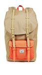 Herschel Little America Laptop Backpack, Kelp/Vermillion Orange, Classic 25.0L, Little America Laptop Backpack