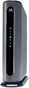 Motorola MG7700 Modem with Built in WiFi | Approved for Comcast Xfinity, Cox, Spectrum | for Plans Up to 800 Mbps | DOCSIS 3.0 + Gig WiFi Router (Renewed)
