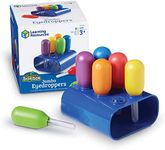 Learning Resources Jumbo Colorful Eyedroppers - Set of 6 with Stand, Ages 3+ Preschool Science,