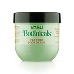 Vasu Botanicals Tea Tree Body Scrub 200ml- For Acne & Pimple, Helps to Control Acne and Fight Pimple Causing Germs, Prevent Breakouts & Blemishes