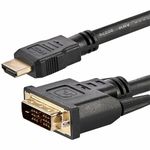 StarTech.com 6ft HDMI to DVI D Adapter Cable - Bi-Directional - HDMI to DVI or DVI to HDMI Adapter for Your Computer Monitor (HDMIDVIMM6)