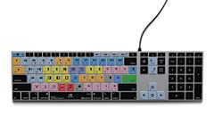 KB Covers Avid Media Composer Keyboard | Editing Keyboard Compatible with macOS & Windows | Wired & Wireless (Backlit Aluminum Windows)