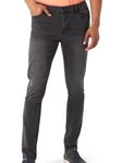 DKNY Jeans for Men - Premium Soft Skinny Fit Mens Stretch Jeans, Black Iron, 33W x 29L