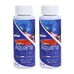 Foodie Puppies Aquatic Remedies Aquaria Clear - 120ml (Pack of 2) | Suitable for Fresh Water | Cloudy Water Remover for Crystal Clear Aquarium Water with Free Key Ring