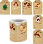 Sticky Christmas Tags Stickers for 