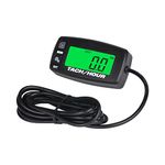 Yooreal Digital Tachometer Hour Meter, Maintenance Reminder,Max RPM Alert,Backlight,Replaceable Battery For Generator Scooter Lawn Tractor Compress Leaf Blower Chainsaw Snow Blower Boat etc